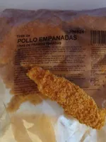 Tiras de pollo empanadas
