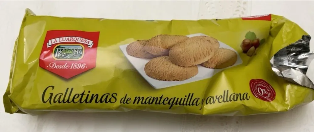 Galletas de mantequilla y avellana