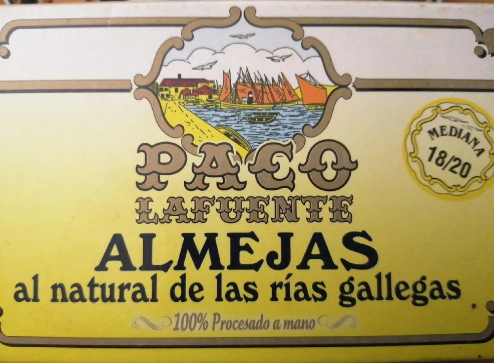 Almejas al natural de las rías gallegas
