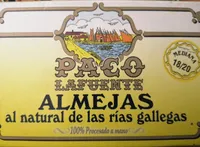 Almejas al natural de las rías gallegas