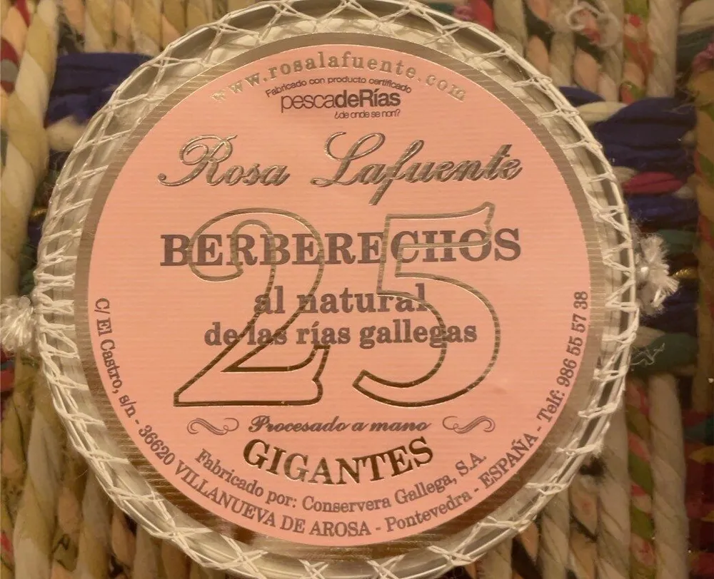 Berberechos al natural