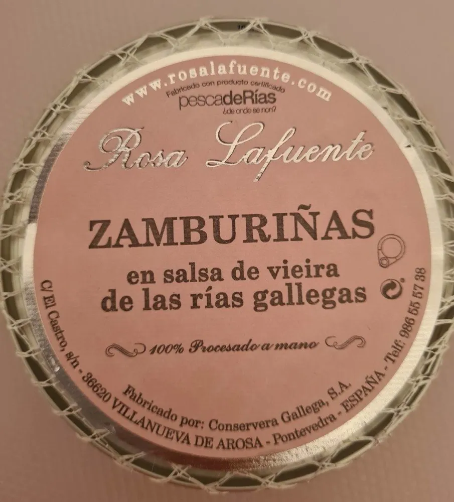 Zamburiñas en salsa de vieira de las rías gallegas