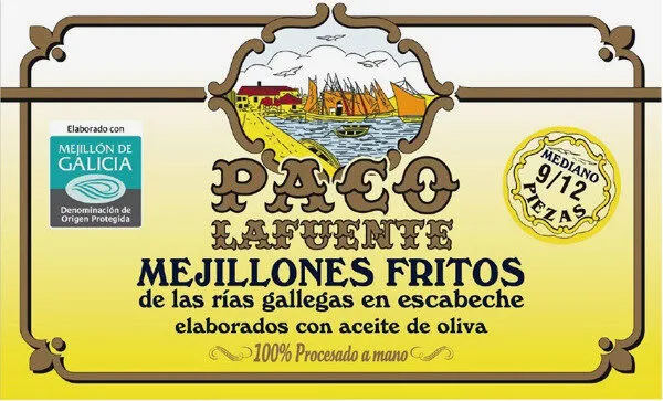 Mejillones escabeche fritos de las rías gallegas