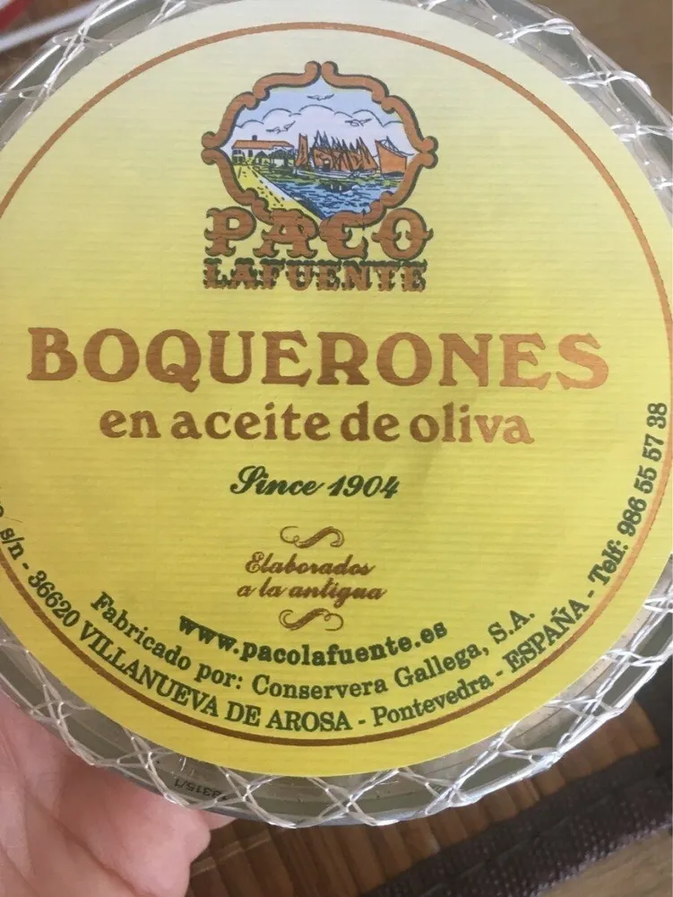 Boquerones en aceite de Oliva