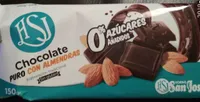 Chocolate puro con almendras 0% azucares