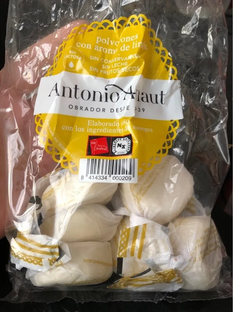 Polvorones con aroma de limón