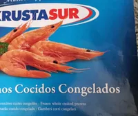 Langostinos cocidos congelados
