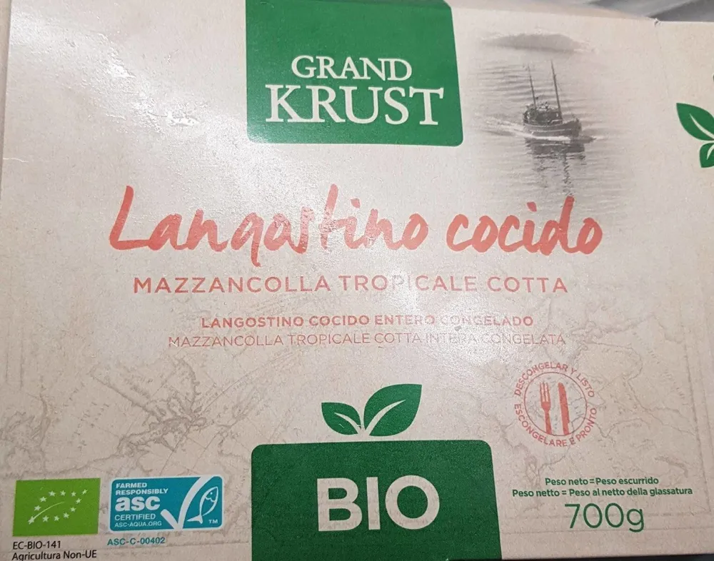 Langostino cocido