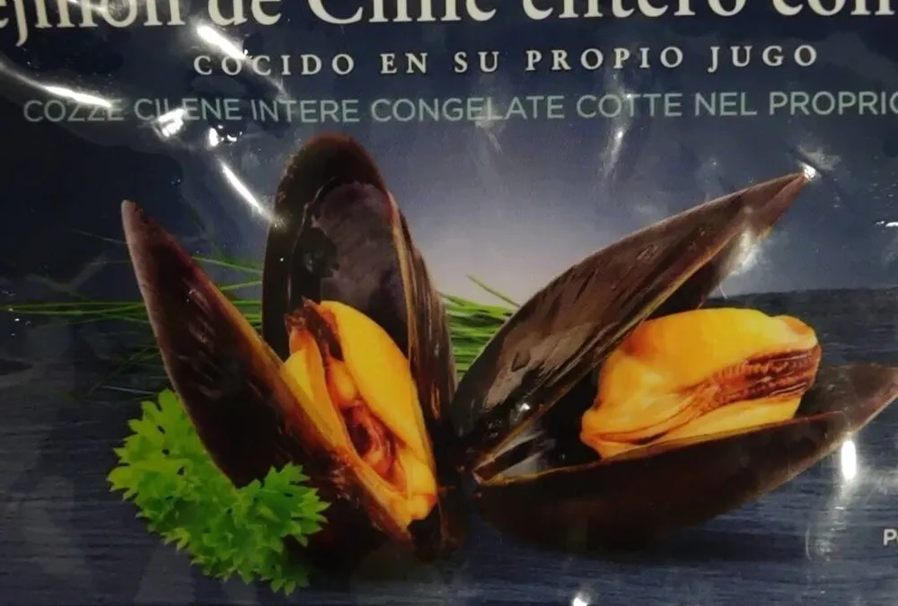 Mejillón de Chile entero congelado