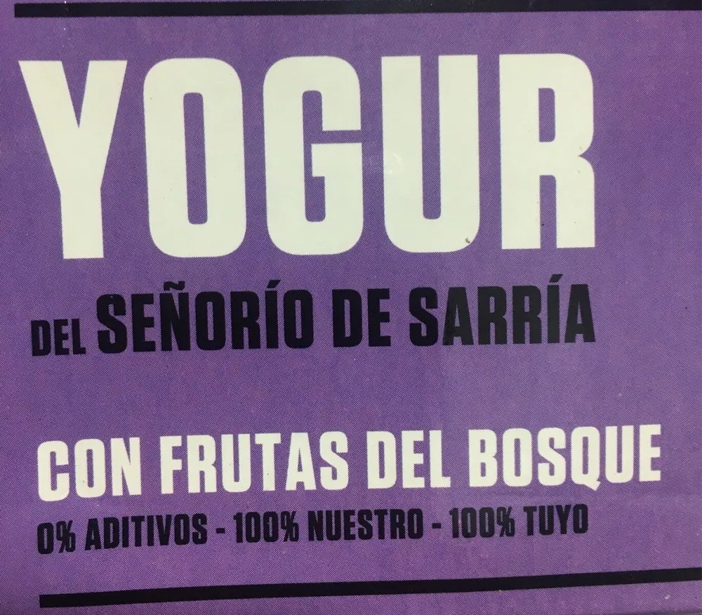 Yogur del señorio de Sarria