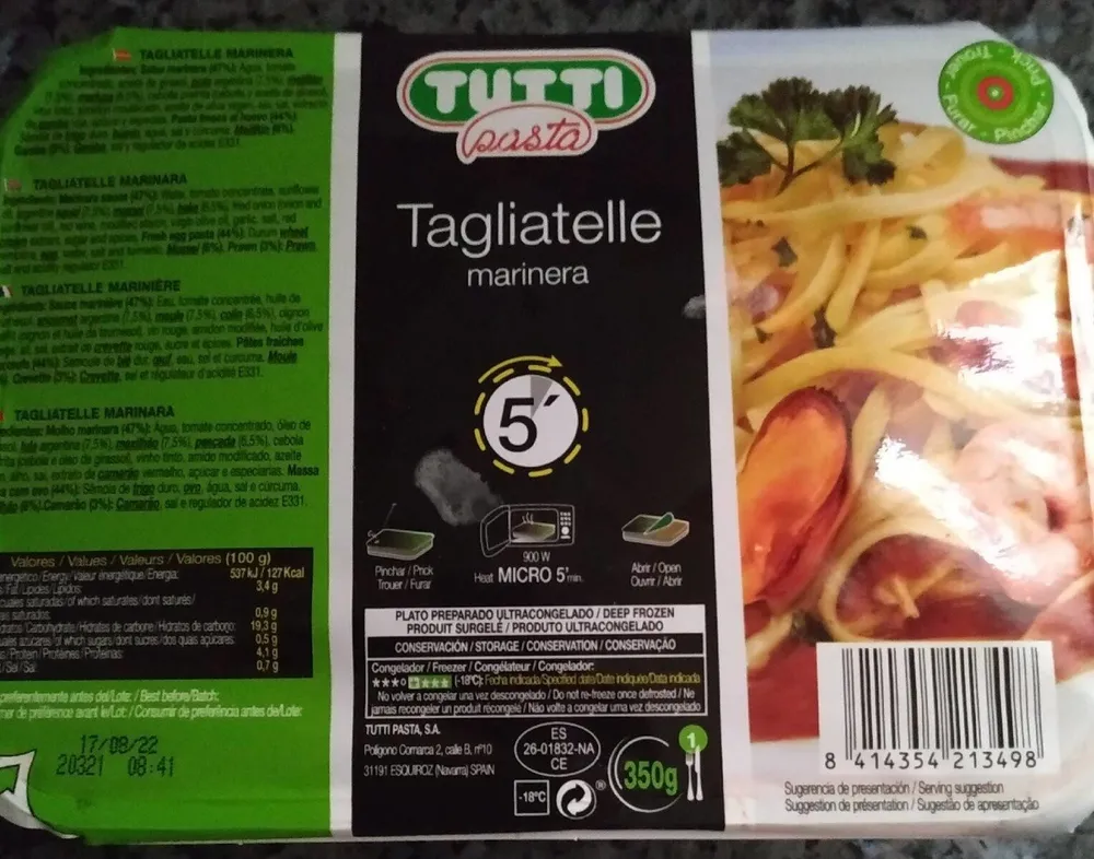 Tagliatelle marinera