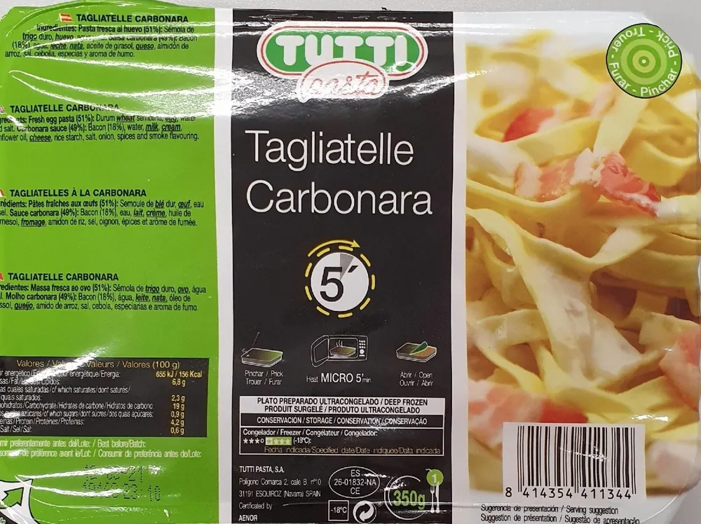 Tagliatelle Carbonara