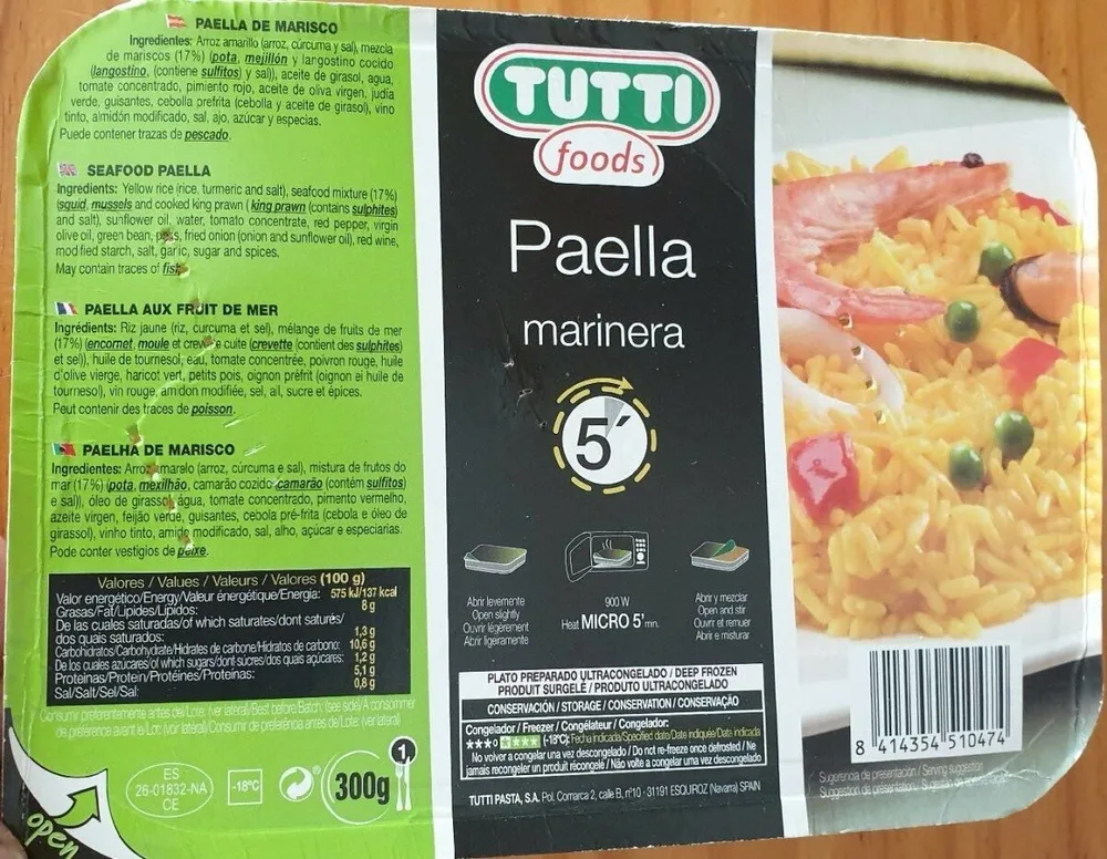 Paella marinera