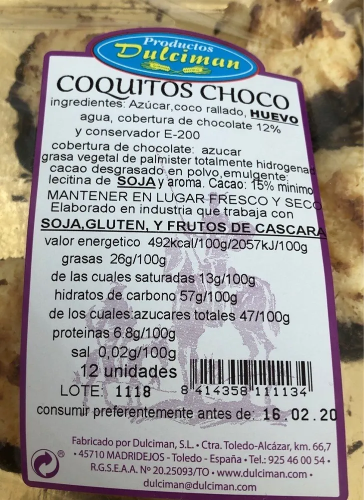 Coquitos choco