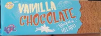 Bloque de helado sabor vainilla y chocolate