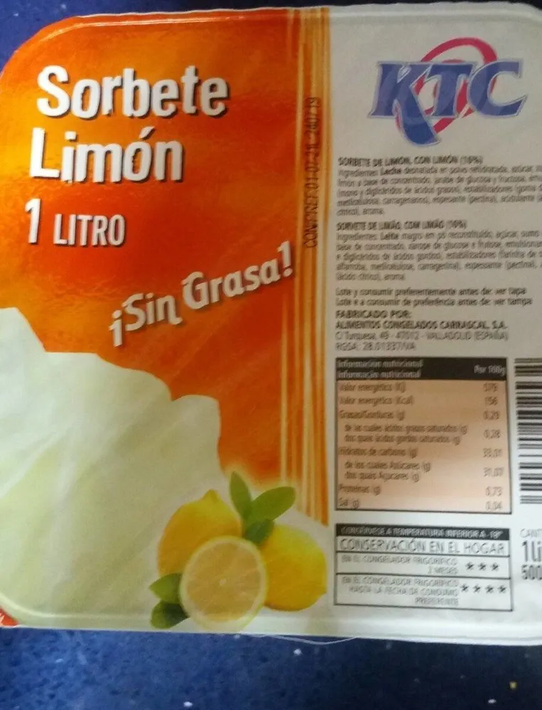 Sorbete limon