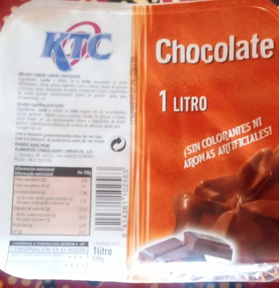 Helado Chocolate 1L