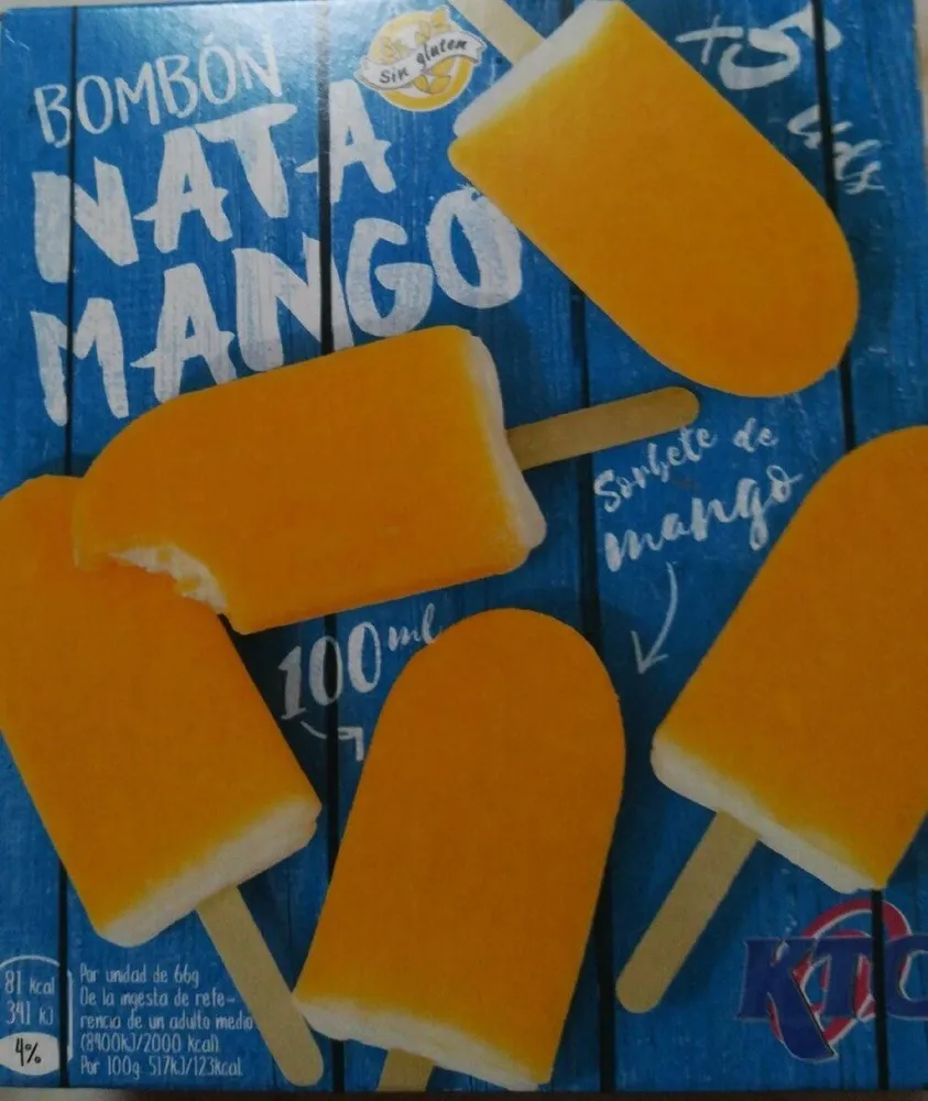 Bombón nata mango