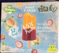 Helado mango y fresa