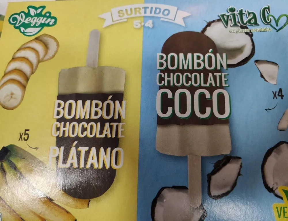 Surtido Bombón plátano- coco