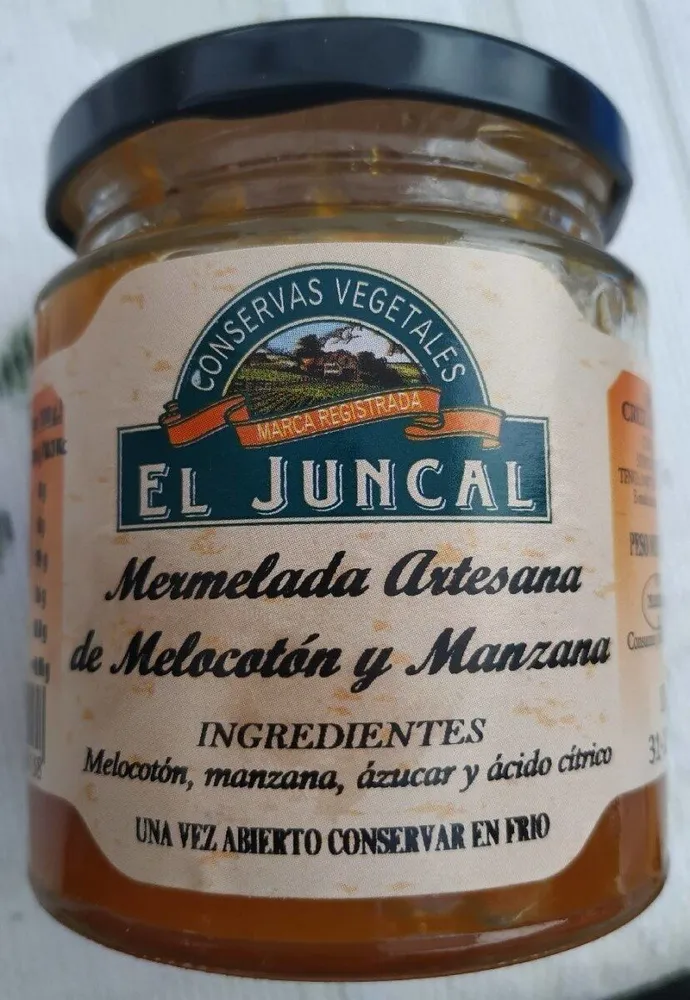 Mermelada artesana de melocoton y manzana