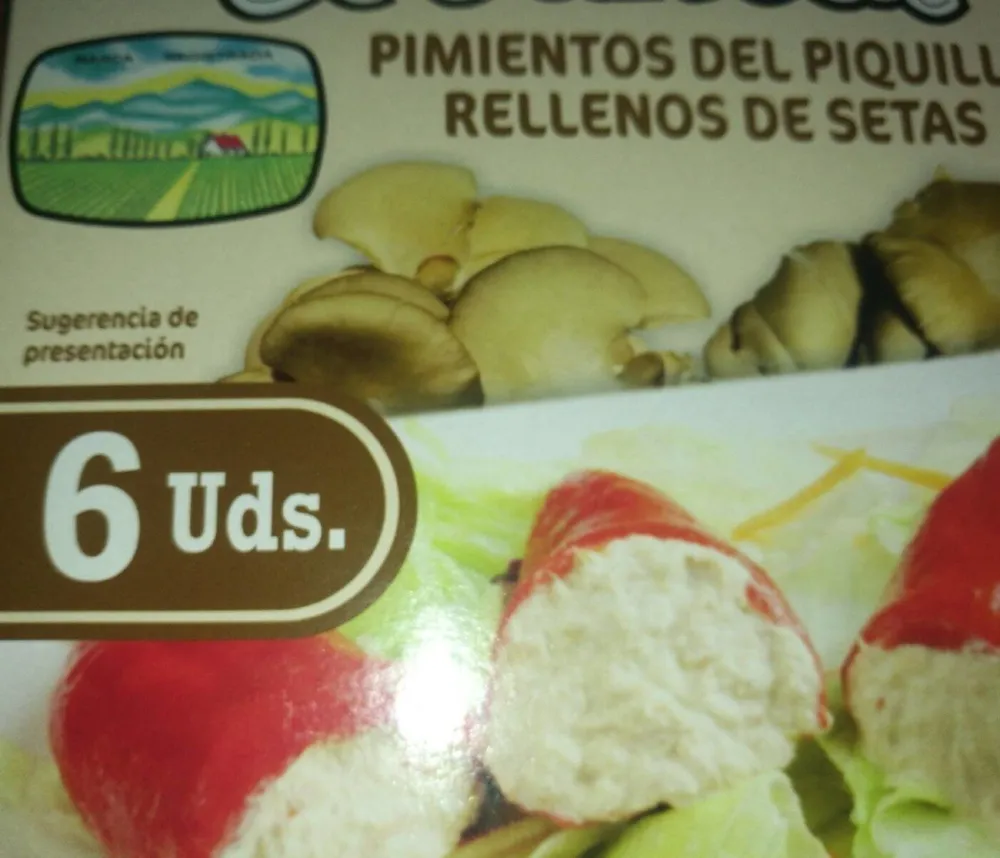 Pimientos del piquillo rellenos de setas
