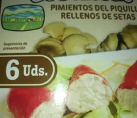 Pimientos del piquillo rellenos de setas
