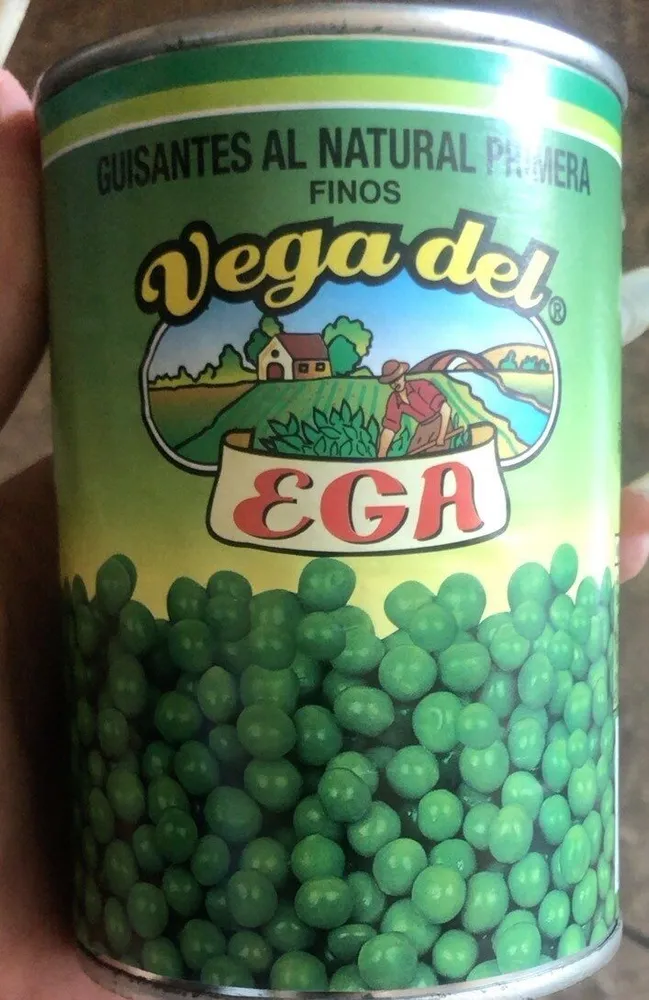 Guisantes al natural