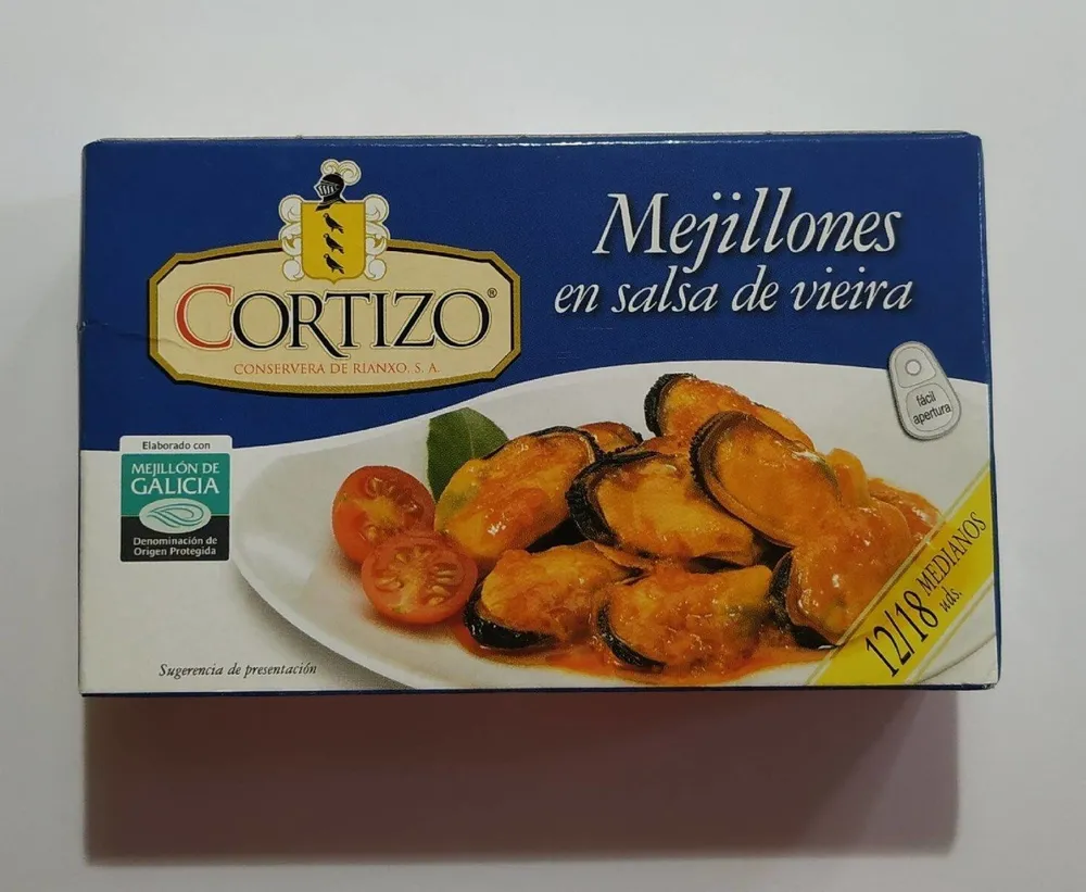 Mejillones en salsa de vieira