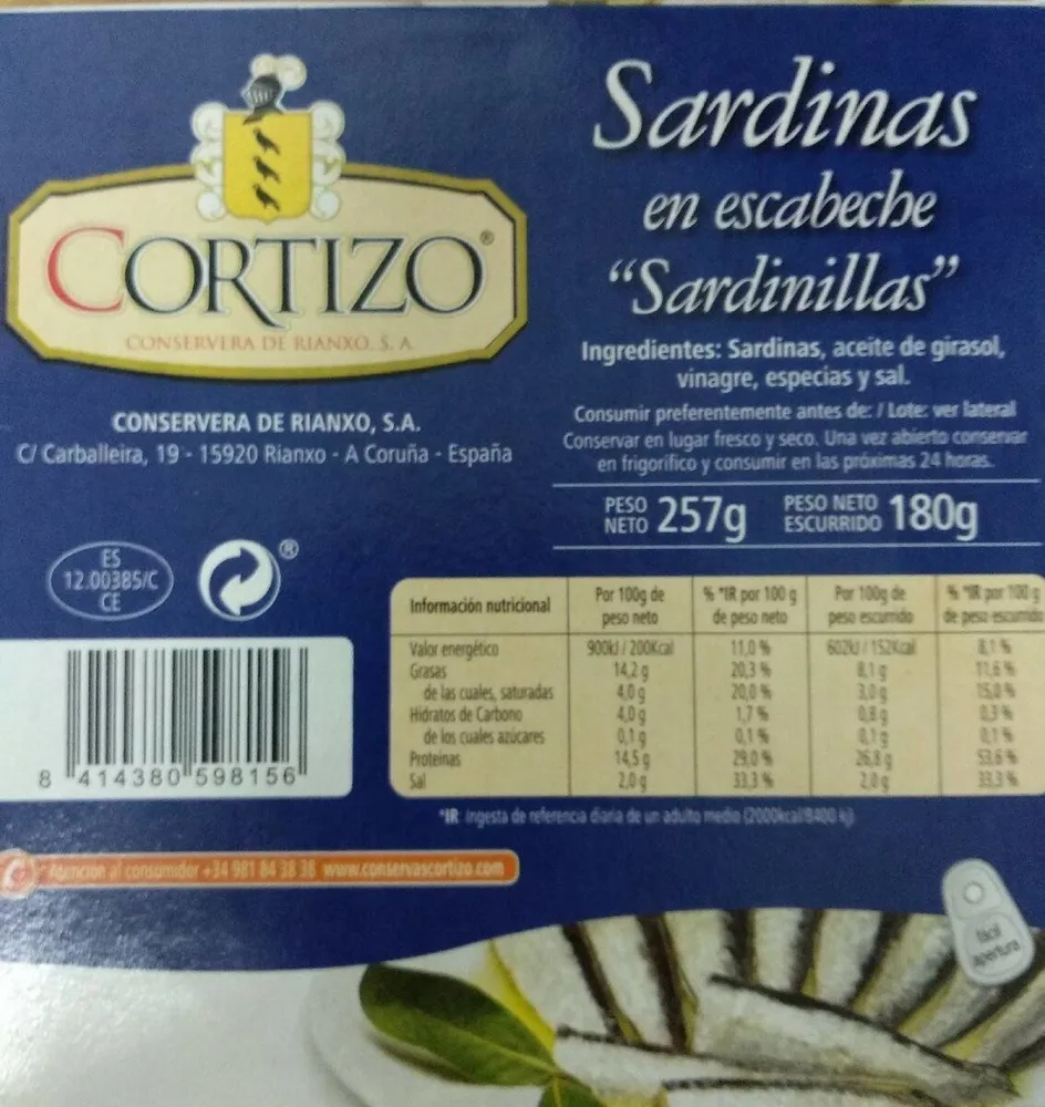 Sardinas en escabeche