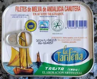Filetes de melva de Andalucía canutera en aceite de girasol