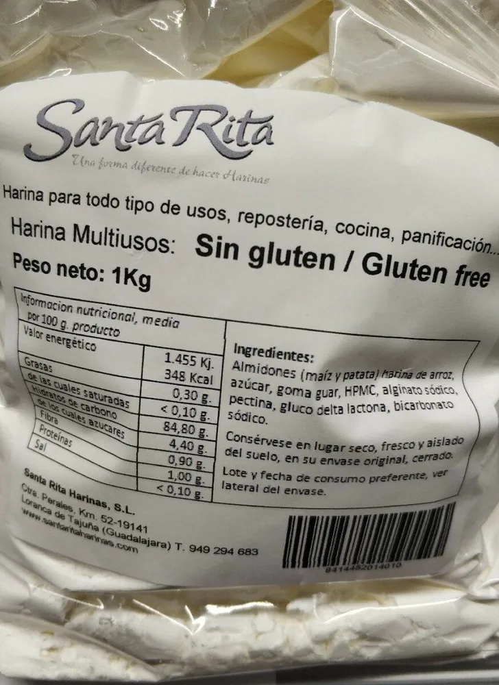 Harina sin gluten