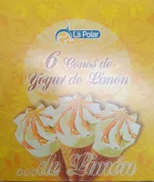 6 conos de yogur de limon