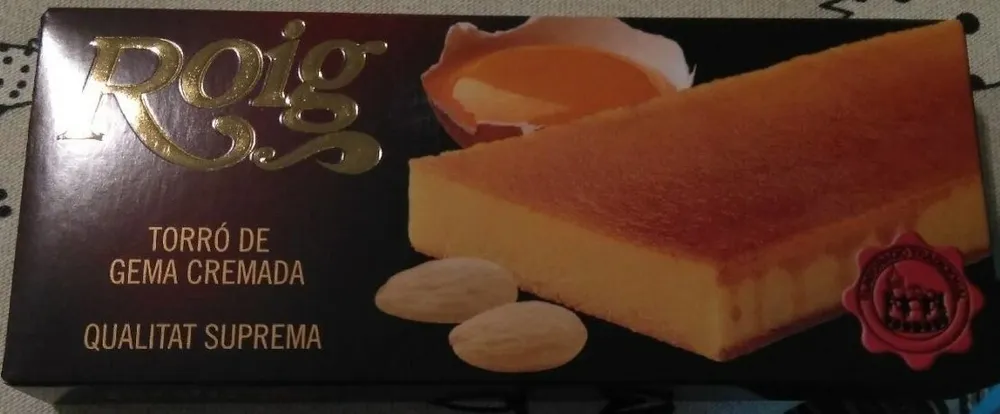 Turrón de yema tostada