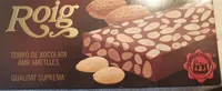 Turrón de chocolate con almendras