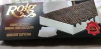 Turrón de coco bañado en chocolate