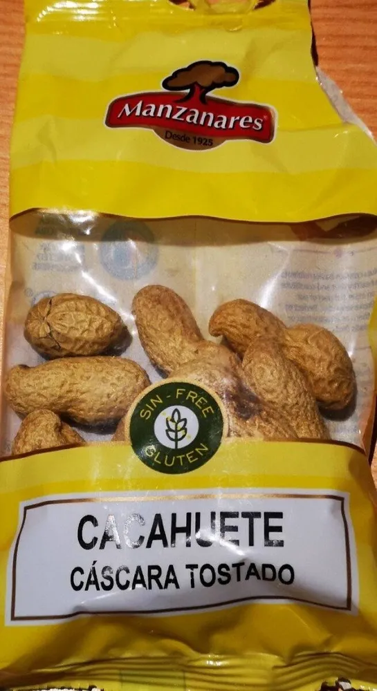 Cacahuete cáscara tostado