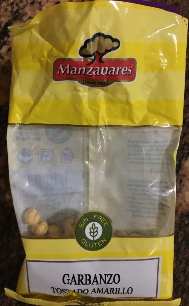 Garbanzo tostado amarillo sin gluten