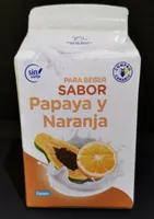 Leche fermentada aromatizada sabor papaya y naranja