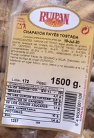 Chapatón Payés tostada