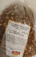 Pan media hogaza con semillas y avena 5%
