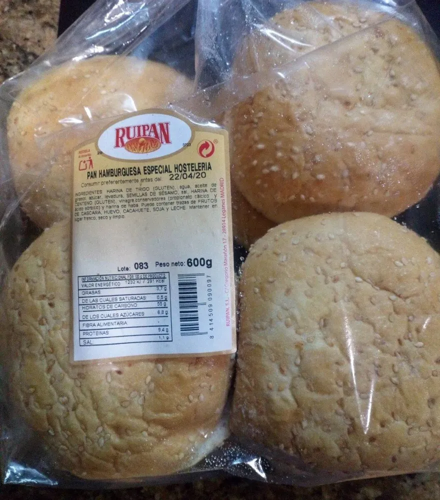 Pan hamburguesa