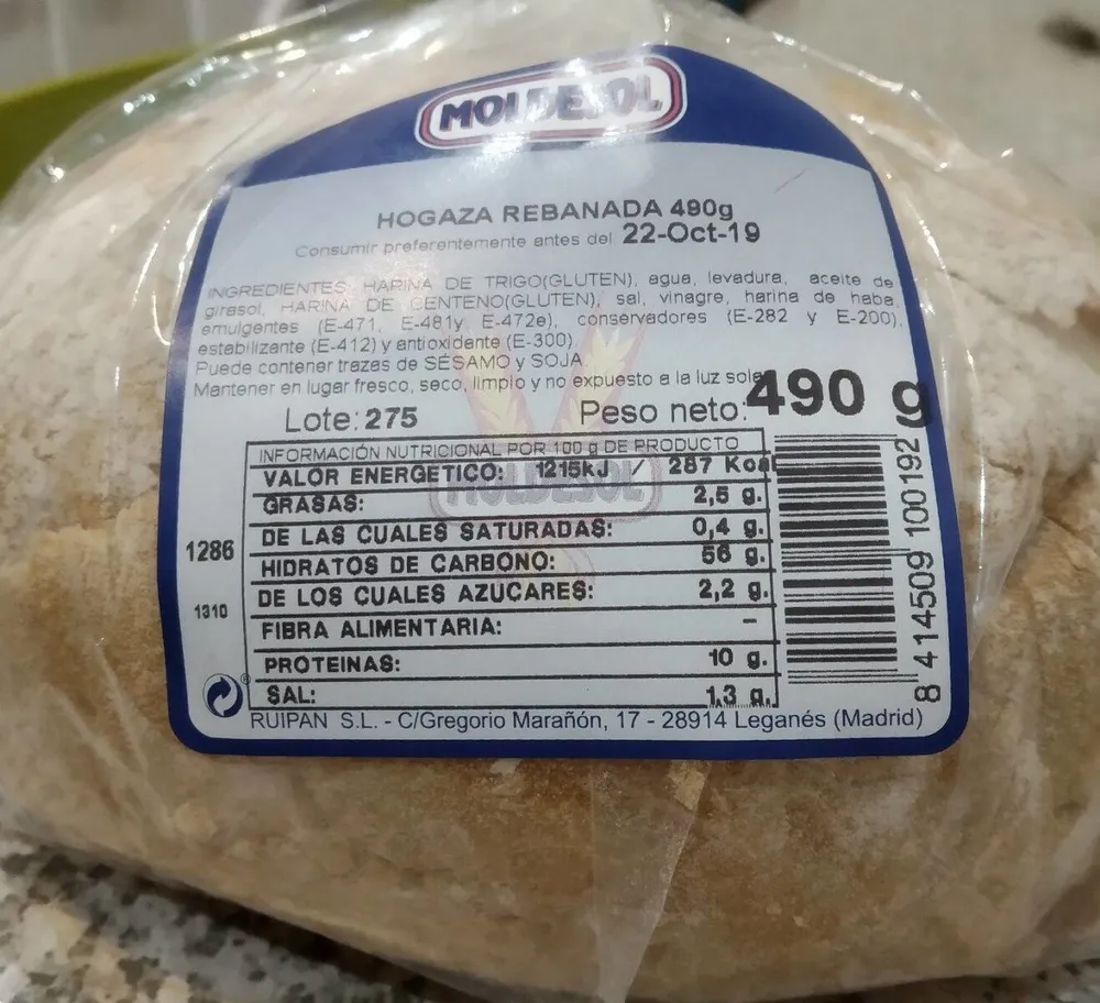 Hogaza Rebanada