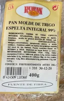 Pan de molde de trigo espelta integral
