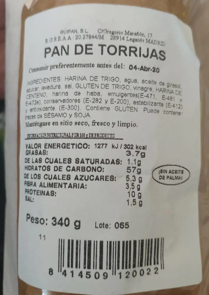 Pan torrijas