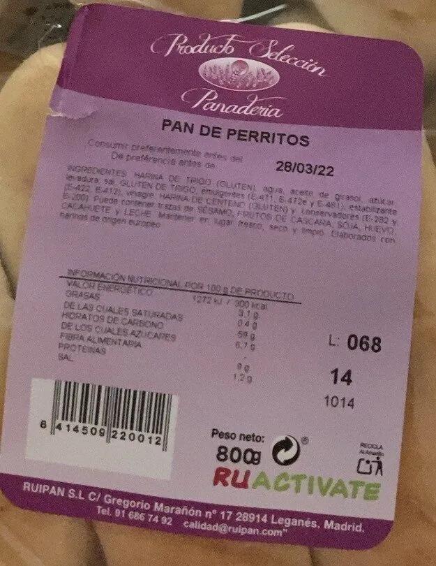 Pan de perrito