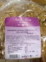 Pan media hogaza con avena 5% -100% natural