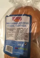 Pan hamburgesa cortada