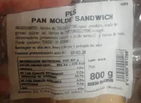 Pan molde sándwich