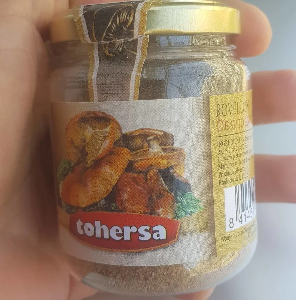 Harina de rovellón deshidratada